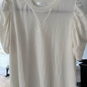 Women’s Cherish Cream Puff Sleeve Top Size Medium